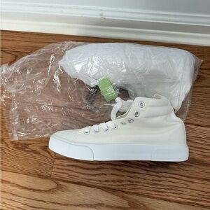 White High-Top Sneakers